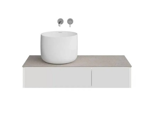 Kerama Marazzi Magica Тумба подвесная, 115.4х48.5х22см., 2 ящика, цвет: утренний серый матовый. MA.120.2\MGR.M