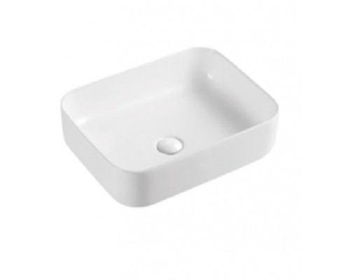 AQM5010MW Раковина накладная прямоугольная, цвет белый матовый. 500x390x140 AQM5010MW
