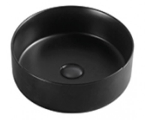 AQM5012MB Раковина накладная круглая, цвет черный матовый. 355x355x120 AQM5012MB