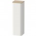Duravit Happy D.2 Plus Шкаф навесной 40x36х133см с 3 стеклянными полками петли слева, подвесной, цвет: nordic white satin matt/mediterrenean oak. HP1261L3939,  HP030007171
