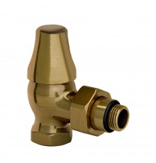Запорный клапан SR Rubinetterie угловой для радиатораретро 1/2, цвет бронза 0341-1500Z000