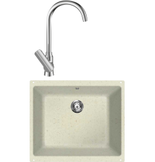 Комплект Мойка Lava U1 vanilla + Смеситель SG07 CR chrome