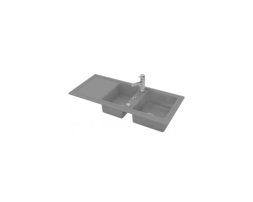 Duravit Cassia Мойка кухонная 116x51см., 1 отв., встраиваемая, цвет: антрацит матовый. 7513111300