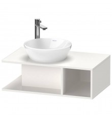 Duravit D-Neo Тумбочка подвесная компакт 80x48х26 см., раковина, 1 открытое отделение на правой стороне, цвет: белый высокоглянцевый. 2328400000,  DE491802222