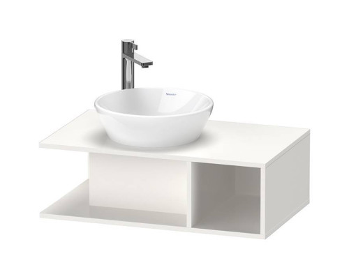 Duravit D-Neo Тумбочка подвесная компакт 80x48х26 см., раковина, 1 открытое отделение на правой стороне, цвет: белый высокоглянцевый. 2328400000,  DE491802222