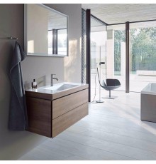 DURAVIT L-Cube комплект мебели, Тумба C-bonded, раковина  с фронтом, 50см, подвесной, цвет: Американский орех. LC6927O1313