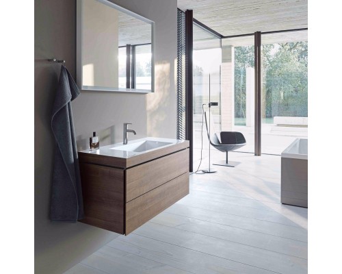 DURAVIT L-Cube комплект мебели, Тумба C-bonded, раковина  с фронтом, 50см, подвесной, цвет: Американский орех. LC6927O1313