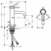Hansgrohe Tecturis S Смеситель для раковины, 1 отв., с донным клапаном, цвет: белый матовый. 73310700
