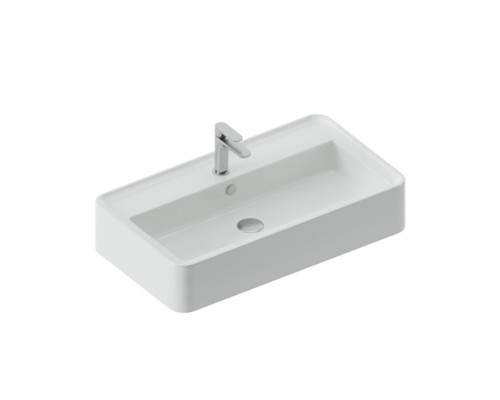 Artceram Rodolfo 80 Раковина накладная 80х45см., с 1 отв под., без слив перелива, покрытие saniglaze, цвет: белый. ROL001 01 34