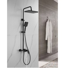 Душевая система и смесителем Shevanik S4226H, черный
