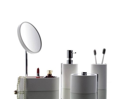 Bertocci Easy Стакан настольный, цвет: белый матовый/хром. 130 0930 0000