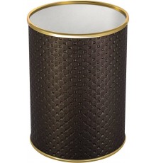 Мусорное ведро Geralis M-PCG-B шоколад, золото, 3 л