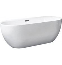 Акриловая ванна Aquanet Delight 208600 без опоры 170x80 см, отдельностоящая, овальная, со сливом-переливом