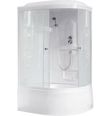 Душевая кабина Royal Bath RB 8120BK1-T L с высоким поддоном, с сиденьем