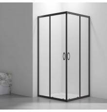 Душевой уголок Veconi Rovigo RV-101B 90x90, профиль черный