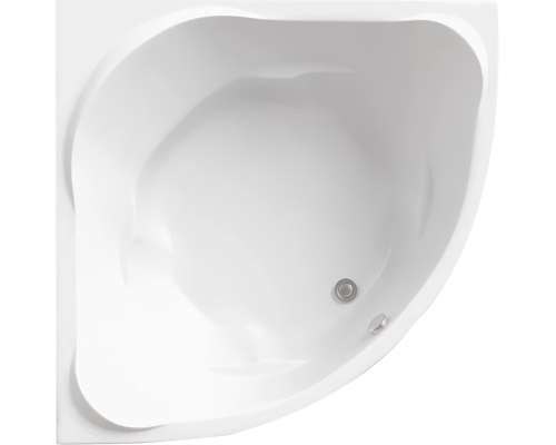 Акриловая ванна Bas Ривьера 160x160 см, угловая, с каркасом, для двоих, четверть круга
