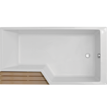 Акриловая ванна Jacob Delafon Bain-Douche Neo R 160x90 см, асимметричная