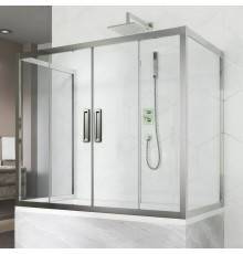 Шторка на ванну Kubele DE019 P4U-CLN-CH, 170х75 см, профиль хром