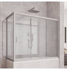 Шторка на ванну Kubele DE019 PR3-CLN-MT, 170х70 см, профиль матовый хром