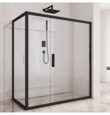 Душевой уголок Kubele DE019 R3-CLN-BLMT 140х90 см, профиль матовый черный