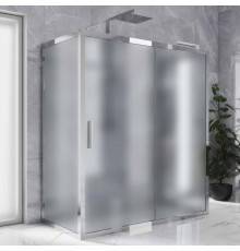 Душевой уголок Kubele DE019 R2U-MAT-CH 120х90 см, профиль хром