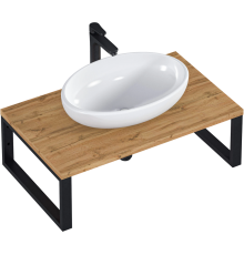 Столешница с раковиной 1MarKa Grunge Loft 80 дуб вотан