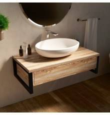 Тумба с раковиной 1MarKa Grunge Loft 90 дуб намибия