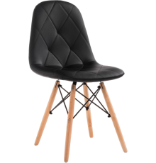 Стул Woodville Kvadro 1 black, ножки wood