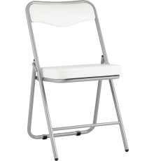 Стул Stool Group Джонни экокожа белая, каркас металлик