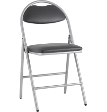 Стул Stool Group Hagen экокожа серая, каркас металлик