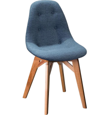 Стул R-Home Eames Lite Сканди блю арт, ножки натуральный бук
