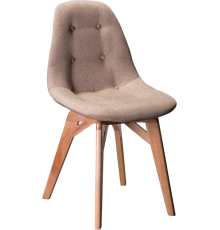 Стул R-Home Eames Lite Сканди браун, ножки натуральный бук