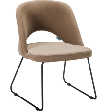 Стул R-Home Lars Link микровелюр diag beige, ножки черные