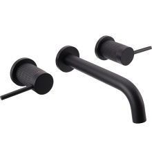 Смеситель для раковины Vincea Groove VBFW-4G1MB С ВНУТРЕННЕЙ ЧАСТЬЮ, черный