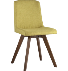 Комплект стульев Stool Group Marta сидение нежно-зеленая рогожка, ножки орех, 4 шт
