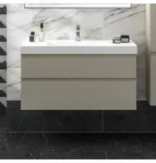 Тумба под раковину Kerama Marazzi Cubo 100 подвесная, лимо матовая