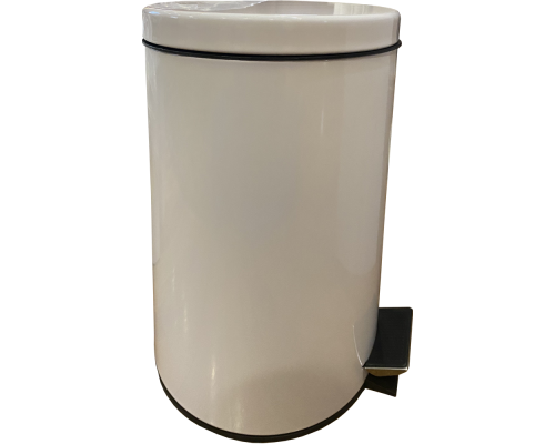 Мусорное ведро Nofer Trash 09100.12.W 12 л, белое + Салфетки Nofer OC-1-33 100 шт P
