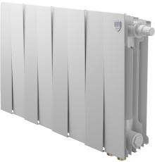Радиатор биметаллический Royal Thermo Piano Forte 300 VDR80 8 секций, межосевое расстояние 8 см, bianco traffico