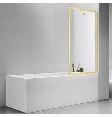 Шторка на ванну Veconi Palau PL-85G 60x150, брашированное золото