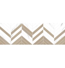 Плитка настенная Alma Ceramica Tokio TWA11TOK014 глянцевая 20х60 белая, коричневая