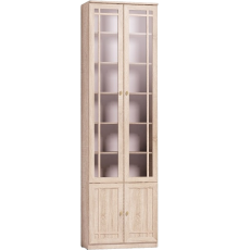 Шкаф-витрина Глазов Sherlock 70x240 см, дуб сонома
