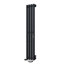 Полотенцесушитель электрический Indigo Style 4 PRO LSPRE120-18BRRt 120х18, черный муар