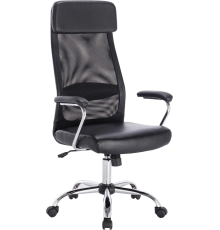 Компьютерное кресло BRABIX Flight EX-540 черное, экокожа, сетка