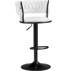 Барный стул Woodville Lotus white, опора black
