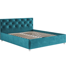 Кровать Mebel-Ars Классик 160, бархат сине-зеленый star velvet 43 black green