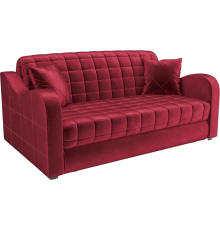 Диван Mebel-Ars Барон №4 бархат красный star velvet 3 dark red
