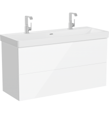 Тумба с раковиной VitrA Metropole Pure 120 с подсветкой, глянцевая белая