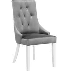 Стул Woodville Elegance fabric grey, ножки white