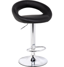 Барный стул Woodville Oazis black, опора chrome