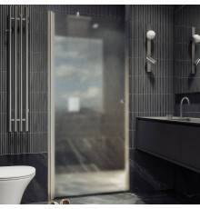 Душевая дверь в нишу Maybahglass MGD-808-5 80 см, профиль хром матовый, стекло сатин